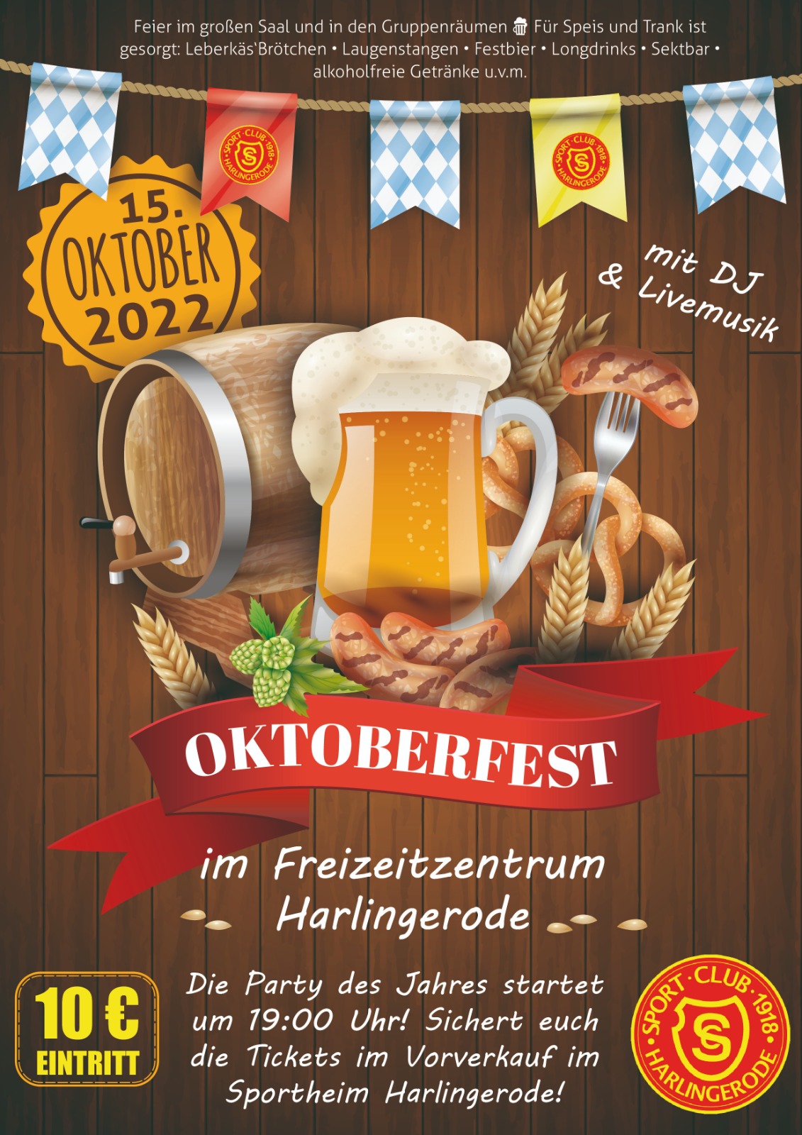 Read more about the article Der SC 18 lädt zum Oktoberfest