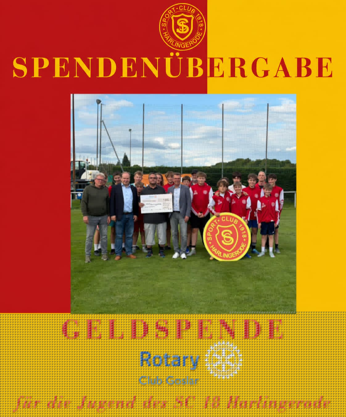 Mehr über den Artikel erfahren Spende für die Jugend des SC 18
